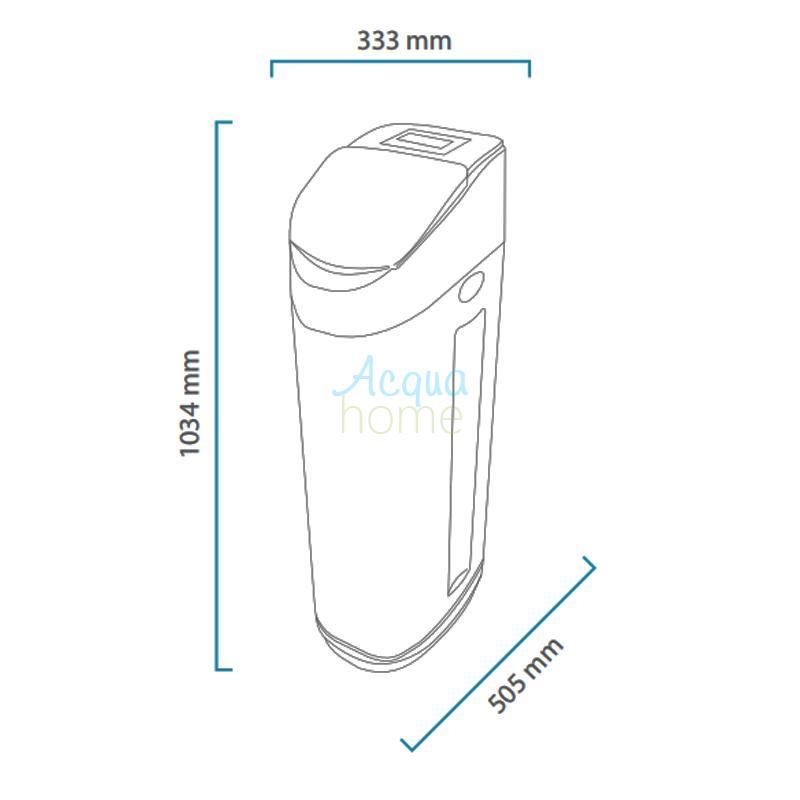 ADDOLCITORE CABINATO DENVER PLUS 25L TEMPO/VOLUME PER 4-5 PERSONE - IN/OUT 1"