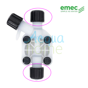 SUCTION/DELIVERY VALVE 1/2" 6X8 MM - PVDF + FP + CE (F SERIES PUMP BODY) - EMEC