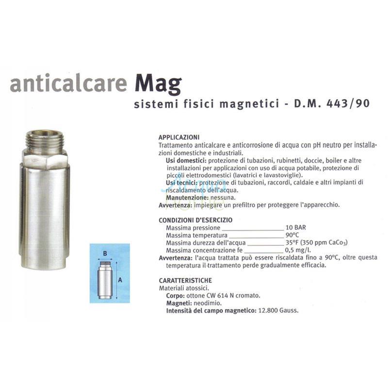 MAG 3 - 1" - MAGNETIC WATER SOFTENER