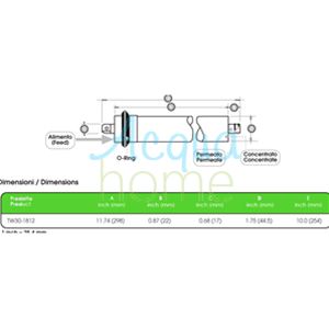 FILMTEC TW30 MEMBRANE 1812-75 REVERSE OSMOSIS 75GPD