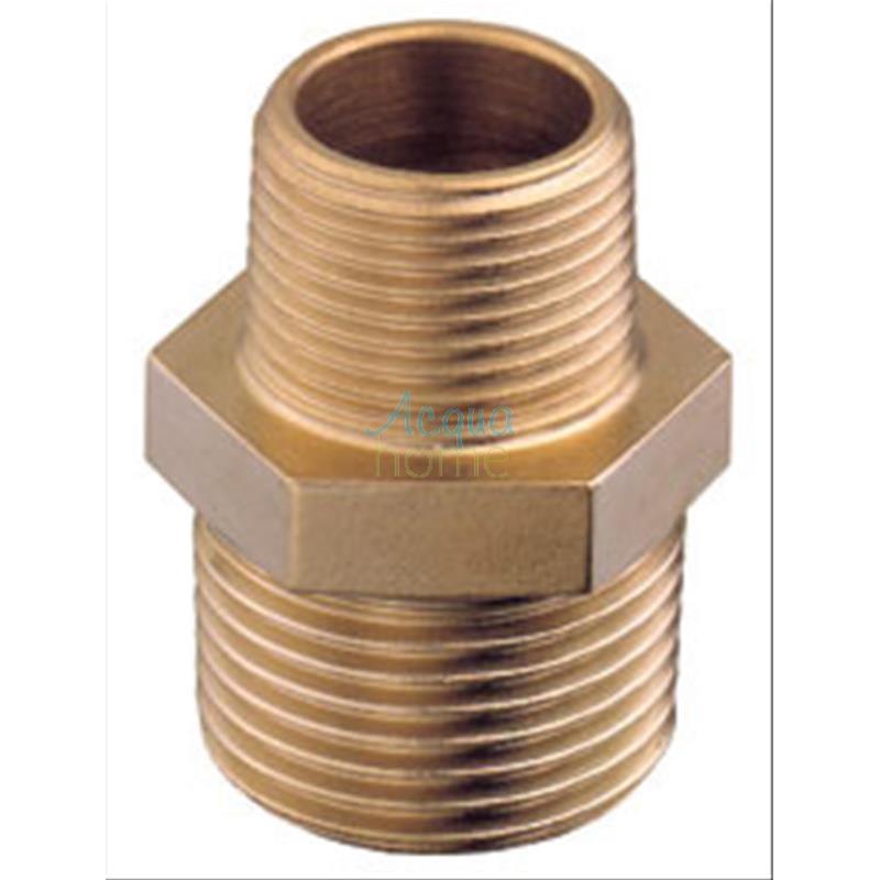 NIPPLO 1/2" X 3/8" OTTONE
