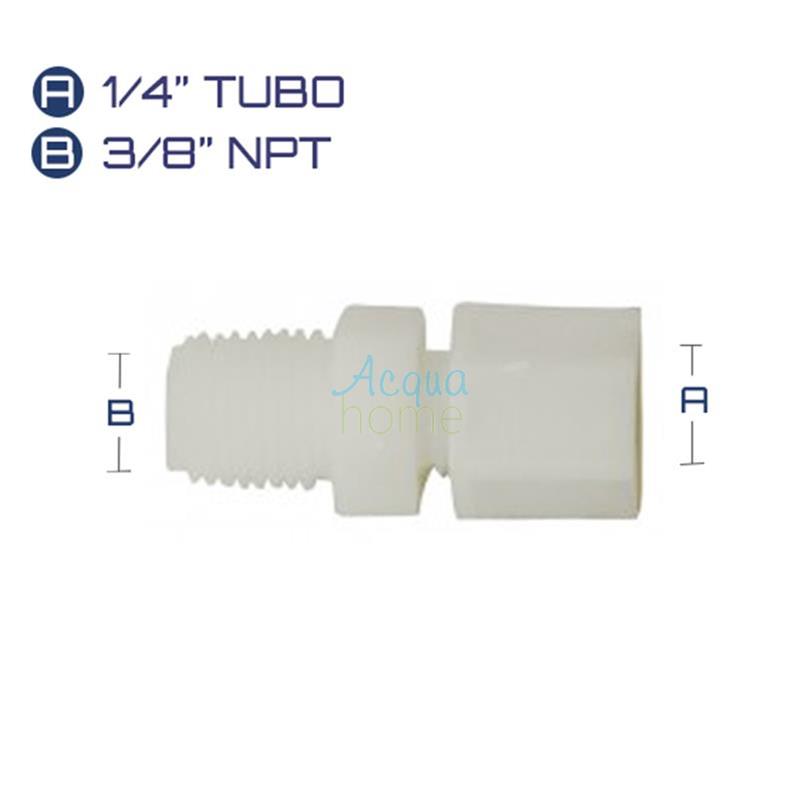 STRAIGHT 3/8" X 1/4" TUBE