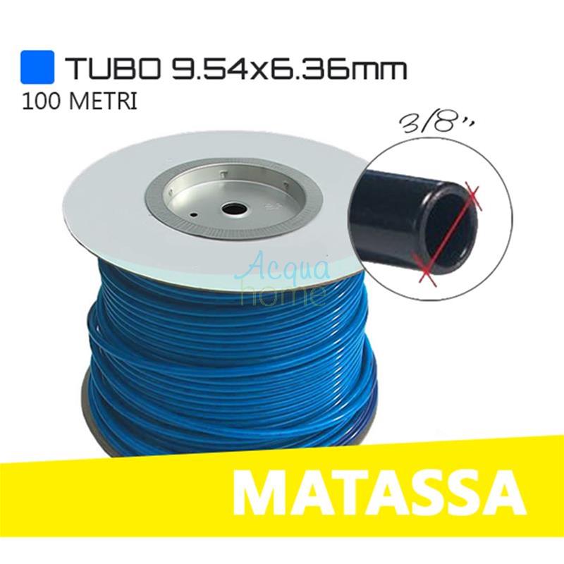3/8" (6.36X9.54MM) FOOD GRADE PE TUBE, BLUE - PER METER
