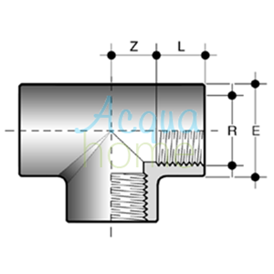 T 3/8" BSP TFV - IN PVC