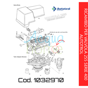 INIETTORE A - BIANCO PER VECCHIA VALVOLA AUTOTROL 255 SERIE 400