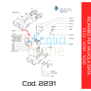 KIT EIETTORE G - GRIGIO PER VALVOLA SIATA V132 - V240 - V230
