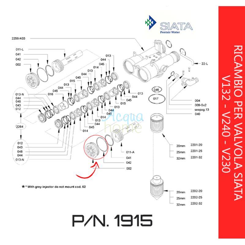 VALVE PISTON CAP V132 - V230 - V240 - SIATA