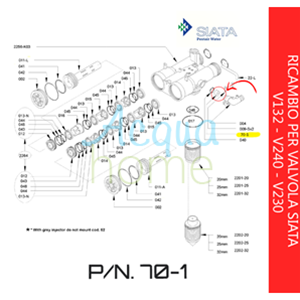RUBBER FLOW CONTROL 1 FOR VALVE V132 - V240 - V230 - SIATA