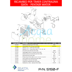 ALIMENTATORE TRASFORMATORE 12V 95-STD1 PER TIMER SIATA