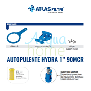 HYDRA FILTER 1" - RLH - 90 MCR MANUAL SELF-CLEANING - ATLAS FILTRI