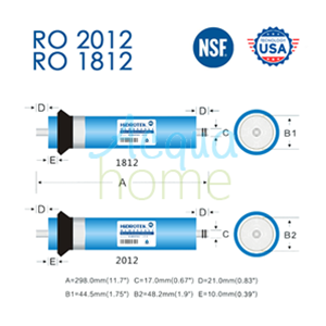 HIDROTEK RO 1812 MEMBRANE - 75GPD N.A.