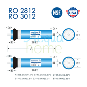 HIDROTEK NF 3012 NANOFILTRATION MEMBRANE - 500GPD N.A.