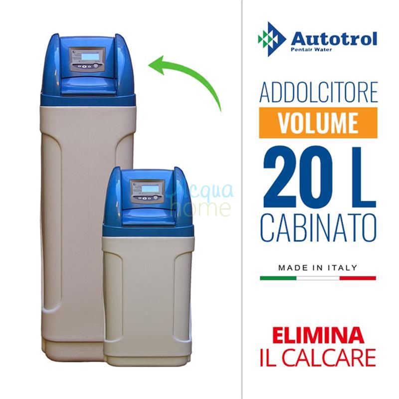 ATMAX020-CAB - ADDOLCITORE AUTOTROL - ATMA 20 LITRI LOGIX CABINATO  TEMPO/VOLUME - AUTOTROL