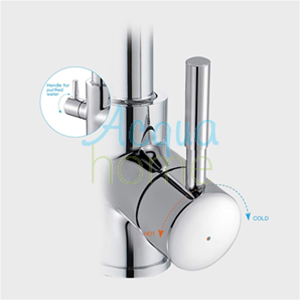 ELEGANT 90° CHROME 3-WAY MONOBLOCK MIXER TAP