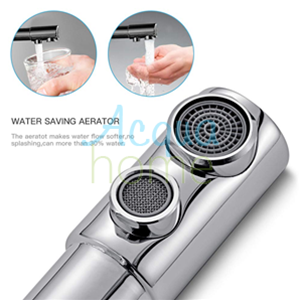 ELEGANT 90° CHROME 3-WAY MONOBLOCK MIXER TAP