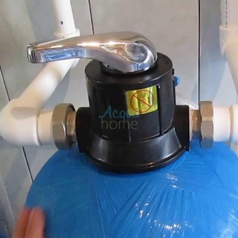 VALVOLA MULTIVIA MANUALE 3VIE F56A, ATTACCO BOMBOLA 2,5" ATTACCHI DA 1" PER TUBO 1,05"
