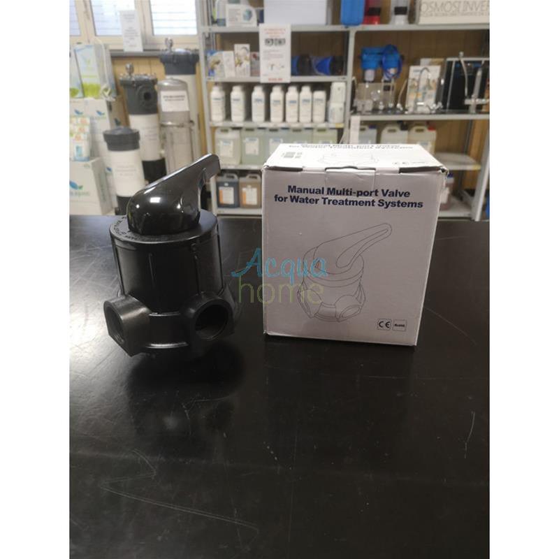VALVOLA MULTIVIA MANUALE 3VIE F56A, ATTACCO BOMBOLA 2,5" ATTACCHI DA 1" PER TUBO 1,05"