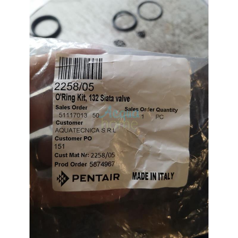 KIT O-RING PER V132 VALVOLA SIATA ( PENTAIR WATER ) (FINO AD ESAURIMENTO SCORTE)