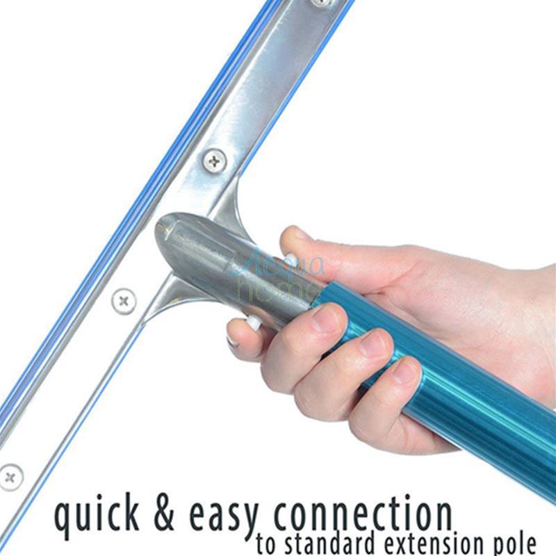 SPAZZOLA LUNGA DA 45CM CON RINFORZO IN ALLUMINIO LUNGO PER PISCINA