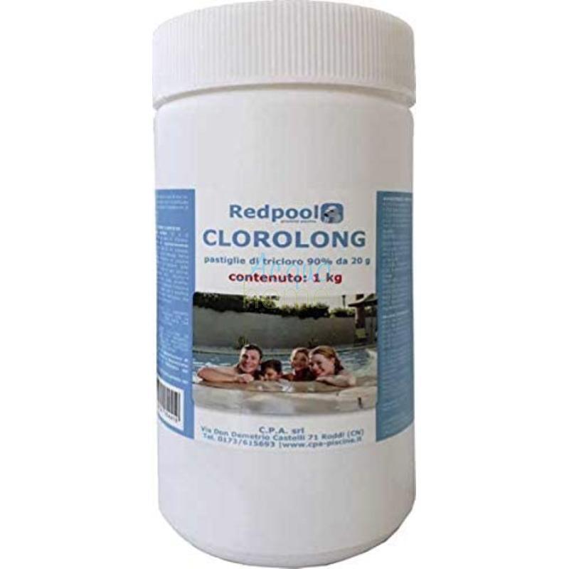 KIT MANTENIMENTO 1KG PER PISCINE: DOSATORE MINI + 1 KG DI PASTIGLIE MULTIAZIONE DA 20GR + TEST KIT ANALISI STRISCE