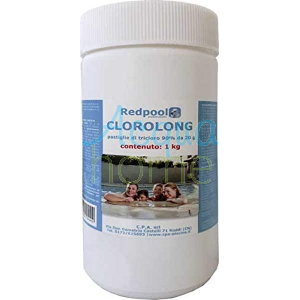 KIT MANTENIMENTO 1KG PER PISCINE: DOSATORE MINI + 1 KG DI PASTIGLIE MULTIAZIONE DA 20GR + TEST KIT ANALISI STRISCE