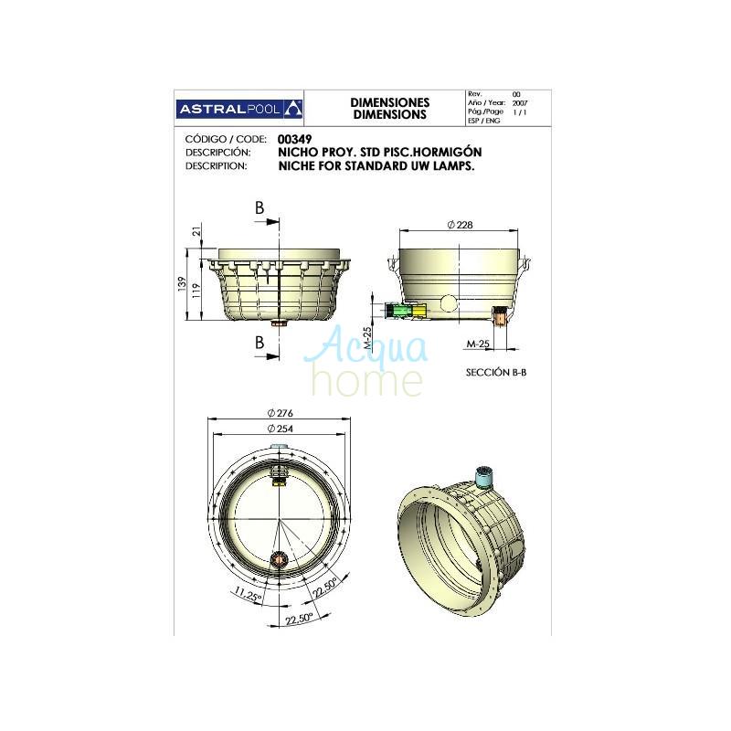 nicchia-astral-pool-per-faro-piscina-in-abs-bianco