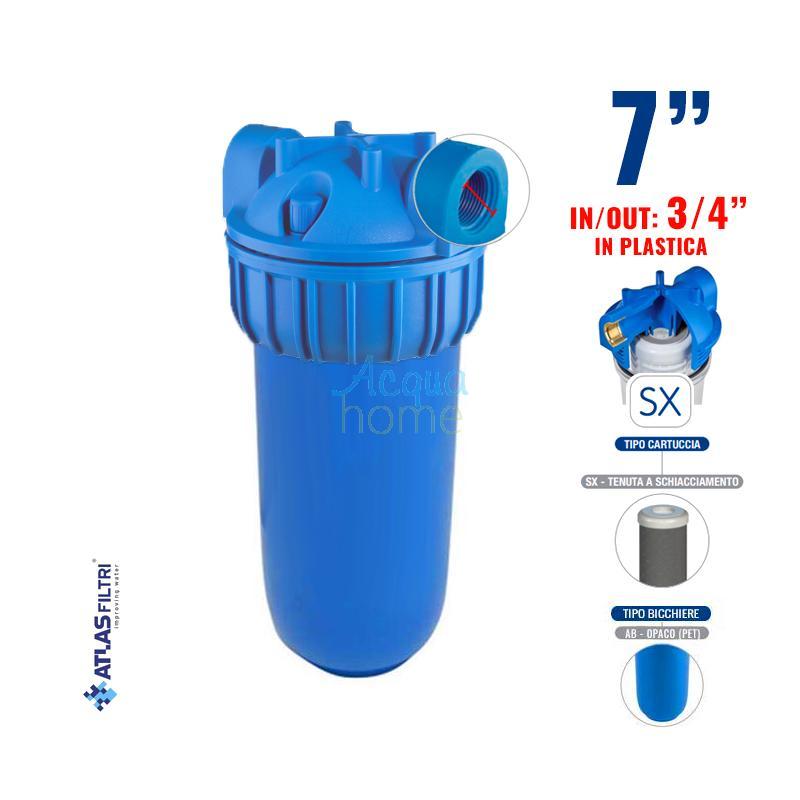 JUNIOR PLUS 3P AFP SX AB - 7" MATT CONTAINER FILTER 3/4" PLASTIC CONNECTION | ATLAS FILTERS