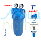 JUNIOR PLUS M 3P AFO SX AB - 7" MATT CONTAINER FILTER WITH 3/4" CONNECTION PRESSURE GAUGES | ATLAS FILTERS