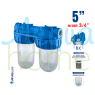 MEDIUM DUPLEX PLUS 3P AFO BX TS - 5" TRANSPARENT FILTER CONTAINER WITH 3/4" CONNECTOR | ATLAS FILTRI