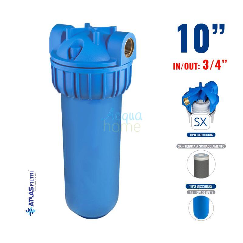 SENIOR PLUS 3P AFO SX AB - 10" MATT FILTER CONTAINER WITH 3/4" ATTACHMENT | ATLAS FILTRI