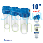 SENIOR TRIPLEX PLUS 3P BFO BX TS - 10" TRANSPARENT CONTAINER FILTER ATT. 1" | ATLAS FILTERS