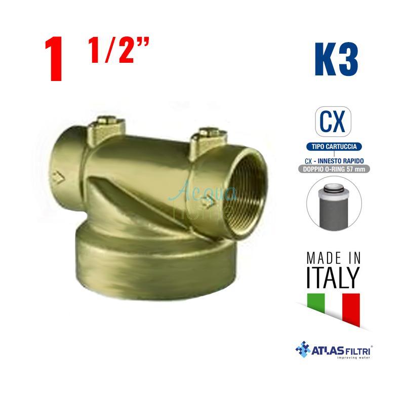 K3 DP CFO CX BRASS HEAD - 1 1/2" CONNECTOR REPLACEMENT | ATLAS FILTRI