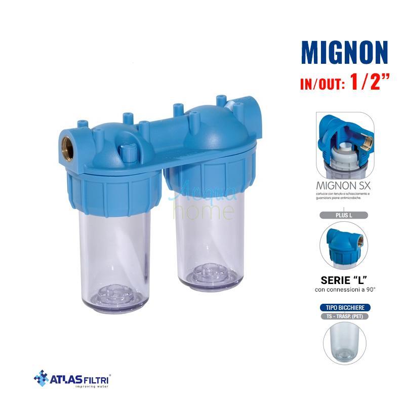 MIGNON DUPLEX PLUS 3P MFO SX AS - MIGNON TRANSPARENT CONTAINER FILTER ATT. 1/2" | ATLAS FILTERS