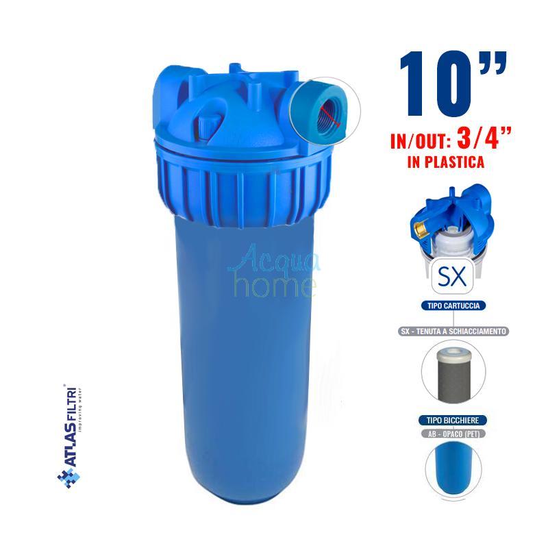 SENIOR PLUS 3P AFP SX AB - 10" MATT PLASTIC FILTER CONTAINER WITH 3/4" CONNECTOR | ATLAS FILTRI