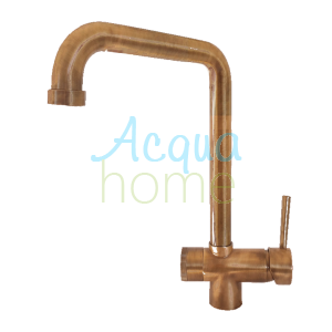 3-WAY MONOBLOCK MIXER TAP WITH HIGH SPOUT - COPPER