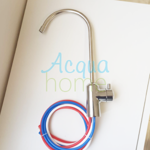 3-WAY SINGLE-LEVER TAP: CARBONATED, ROOM WATER AND SPARKLING WATER - IN STAINLESS STEEL
