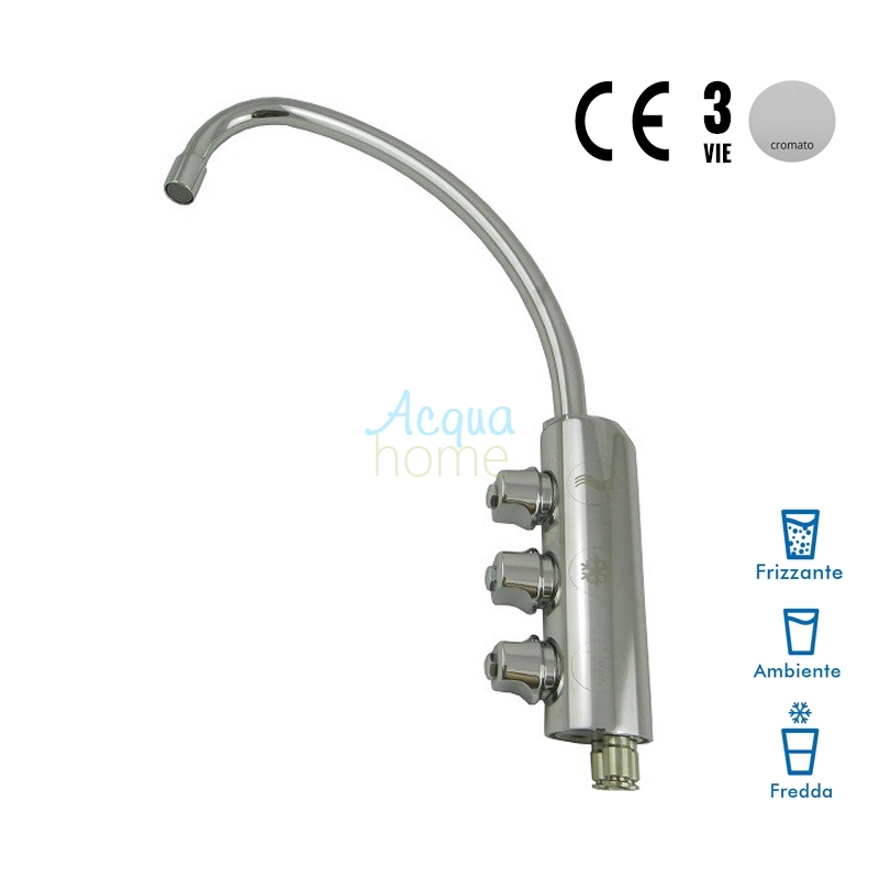 3-WAY SPECIAL TOP TAP COLD, CARBONATED AND NATURAL CHROME