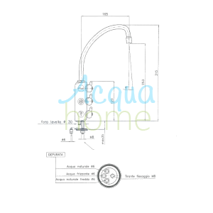 3-WAY SPECIAL TOP TAP COLD, CARBONATED AND NATURAL CHROME