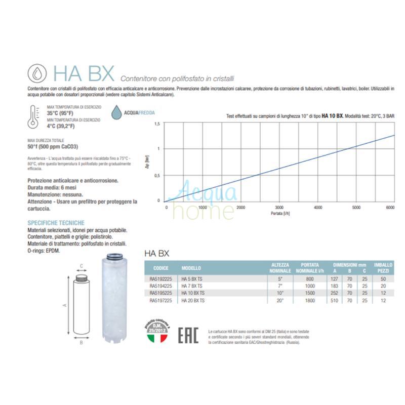 HA 20" BX TS - ANTI-LIMESCALE POLYPHOSPHATE CONTAINER | ATLAS FILTRI