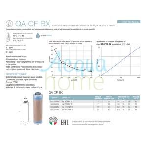 QA 20" CF BX TS - ANTI-LIMESCALE CATIONIC RESIN CARTRIDGE | ATLAS FILTRI