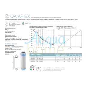 QA 20" AF BX TS - ANTI-NITRATE ANION RESIN CARTRIDGE | ATLAS FILTRI