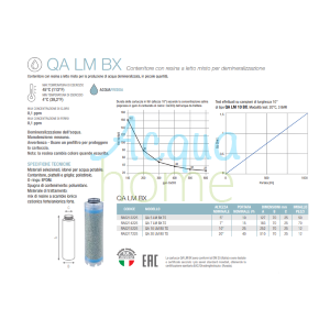 QA 20" LM BX TS - MIXED BED DEMINERALIZING RESIN CARTRIDGE | ATLAS FILTRI