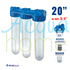 MASTER TRIPLEX PLUS 3P AFO BX TS - FILTER CONTAINER 20" TRANSPARENT ATTACHMENT 3/4" (ATLAS FILTRI)