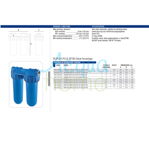 JUNIOR DUPLEX PLUS 3P AFO BX AB - 7" MATT CONTAINER FILTER ATT. 3/4" | ATLAS FILTERS