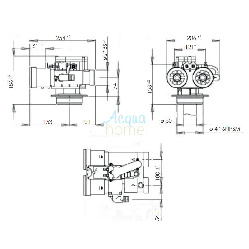 VALVOLA SIATA V230A EIETTORE GRIGIO VOLUME DA 120 A 150 L - PENTAIR 