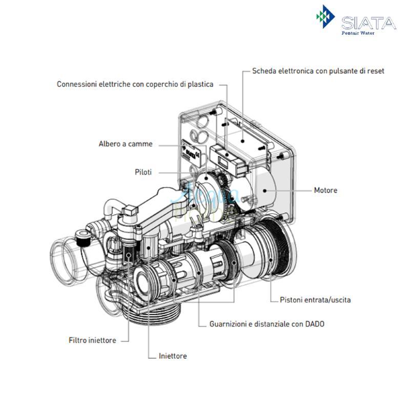 VALVOLA V132E DUPLEX 5 CONNESS. EIETTORE MARRONE DA 7L A 12L
