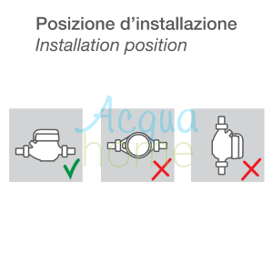 CONTATORE LANCIA IMPULSI ANDROMEDA DN40 1 1/2" 1IMP = 10L - GETTO MULTIPLO