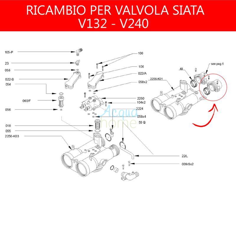ATTACCO POSTERIORE DA 3/4" PER V132 - V240 - SIATA (FINO AD ESAURIMENTO SCORTE)