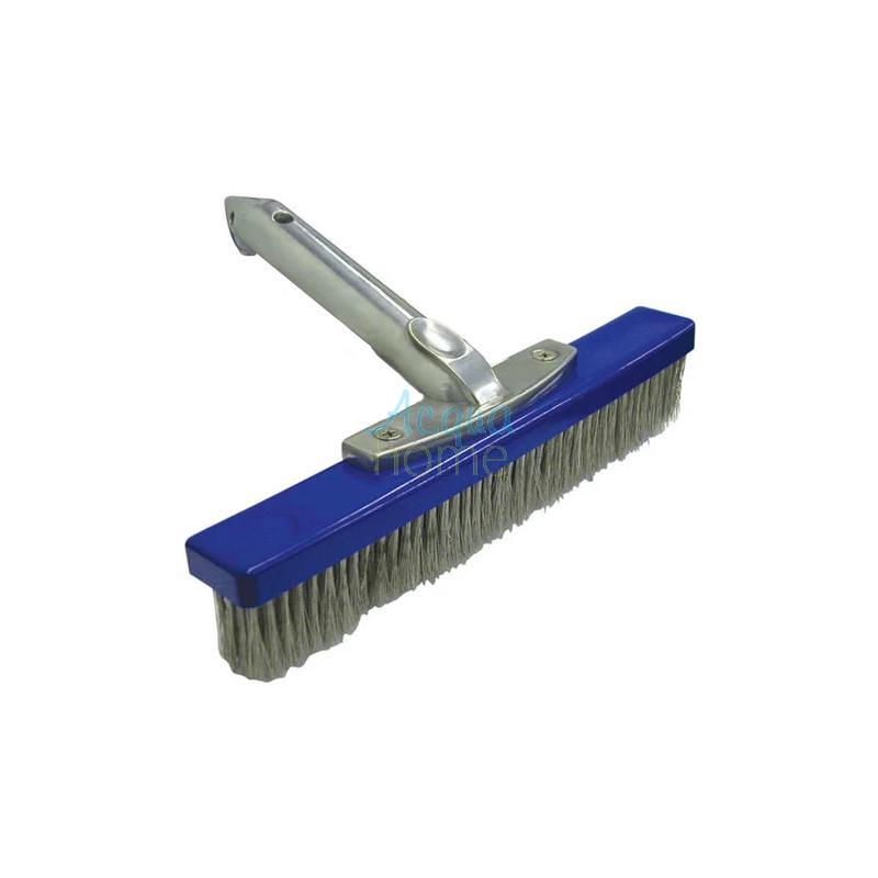 SPAZZOLA CORTA 25CM CON RINFORZO E SETOLE IN ACCIAIO PER PISCINA # - (ECONOMY LINER)
