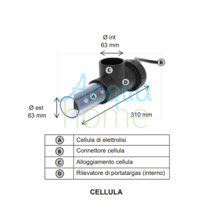 ELETTROLISI COMPLETA AQUARITE FLO BASIC HAYWARD 16 G/H - PER PISCINE FINO A 5O MC DI ACQUA
